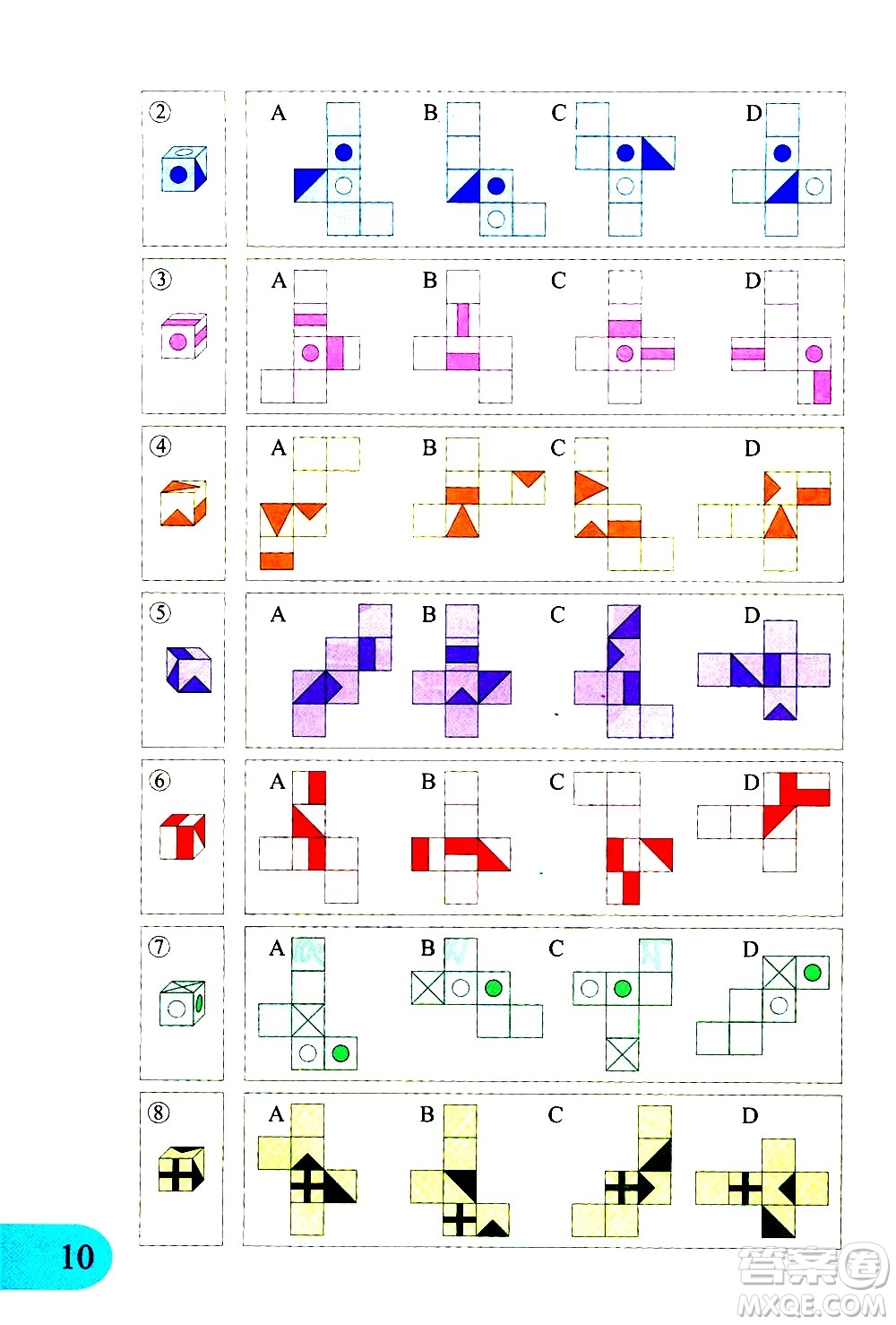 文匯出版社2021小學數(shù)學思維訓練10五年級下冊答案