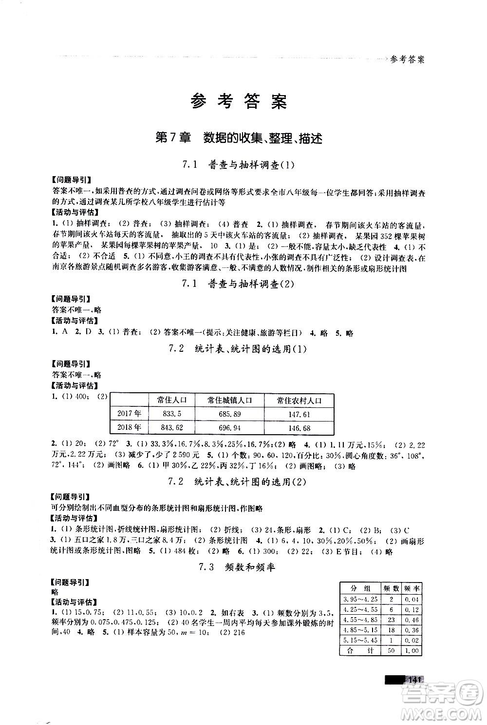 江蘇鳳凰教育出版社2021學(xué)習(xí)與評價八年級下冊數(shù)學(xué)蘇科版答案