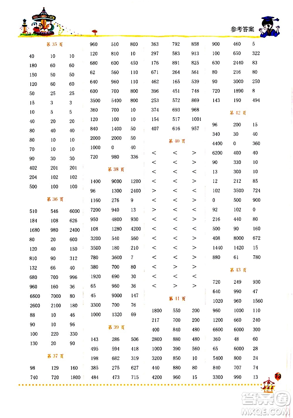 龍門書局2021黃岡小狀元口算速算練習(xí)冊(cè)三年級(jí)數(shù)學(xué)下冊(cè)人教版答案