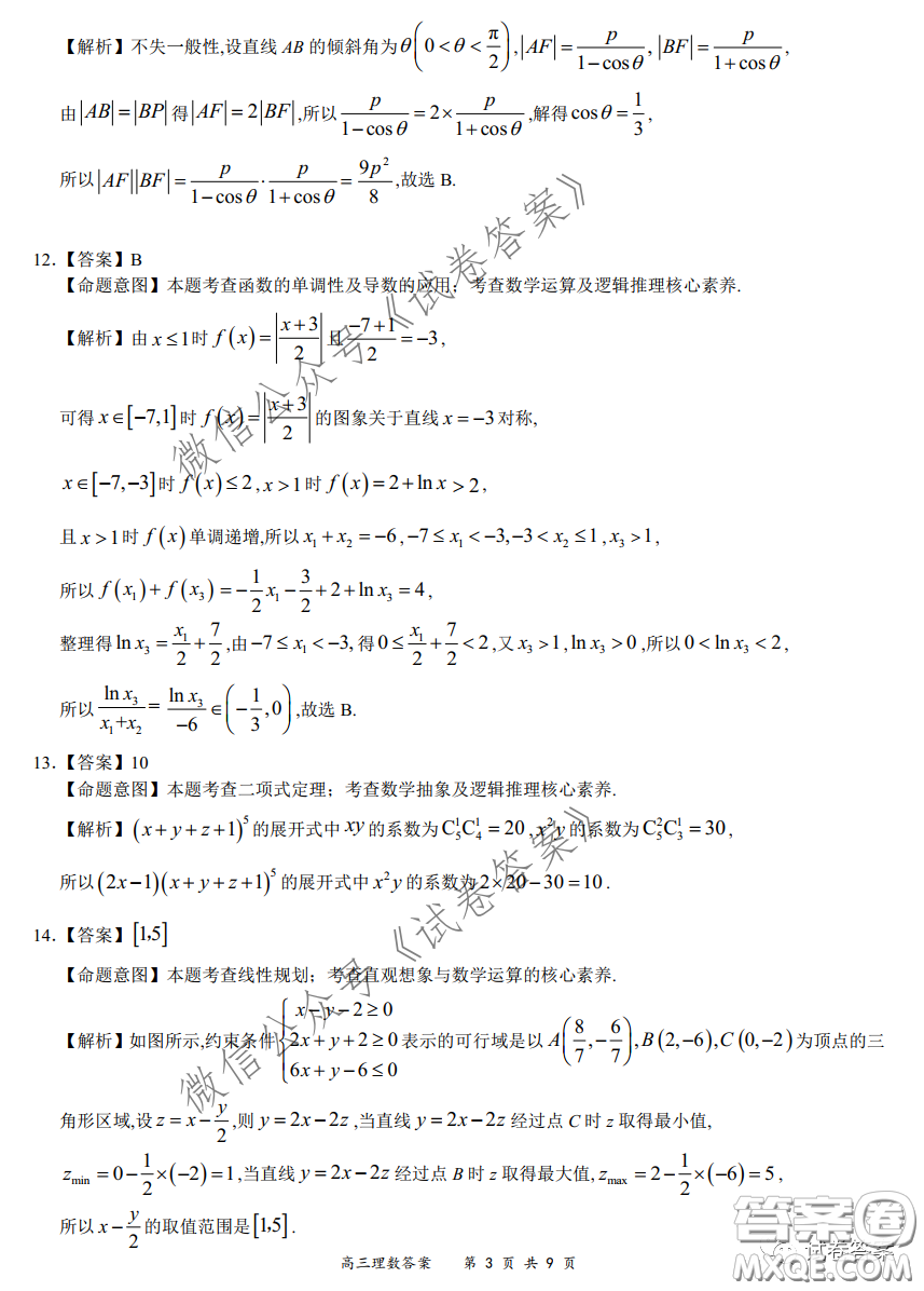 2020-2021學(xué)年下學(xué)期全國(guó)百?gòu)?qiáng)名校領(lǐng)軍考試?yán)頂?shù)試題及答案