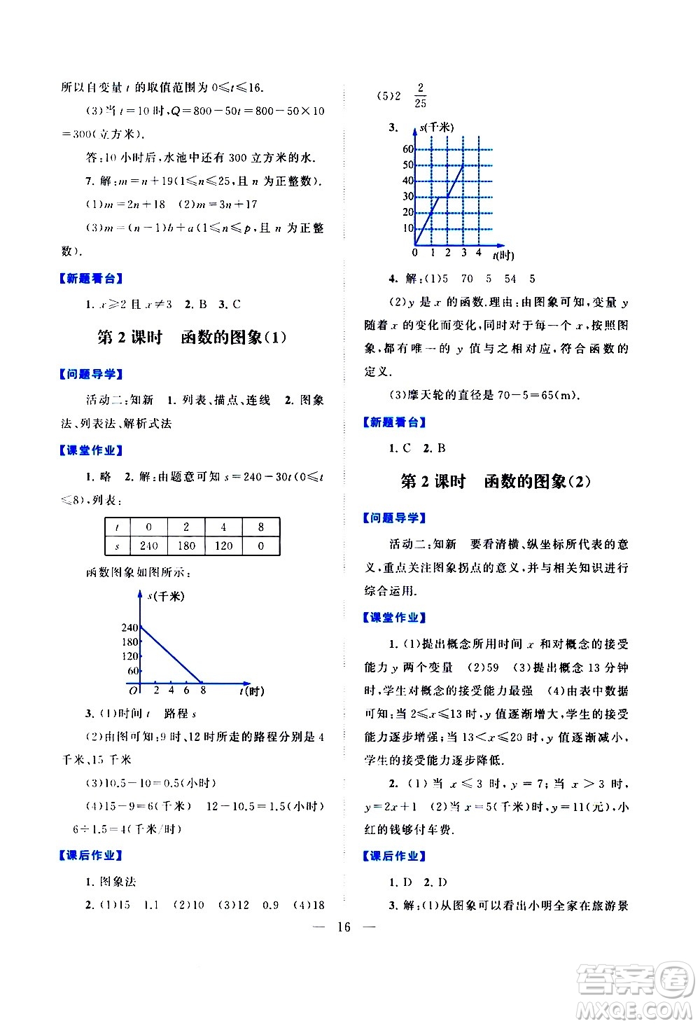 黃山書社2021啟東黃岡作業(yè)本八年級(jí)下冊(cè)數(shù)學(xué)人民教育版答案