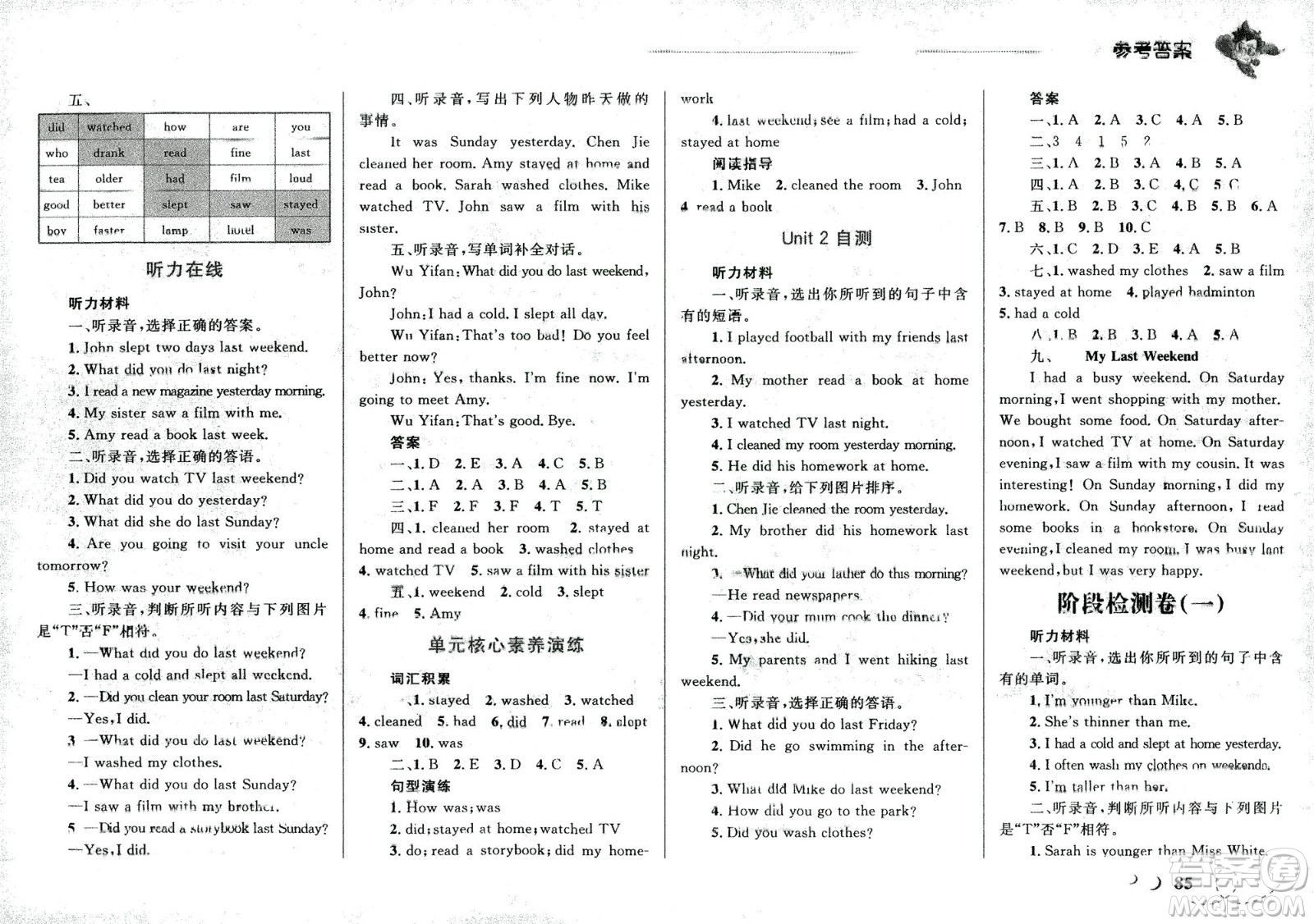 現(xiàn)代教育出版社2021小超人作業(yè)本英語六年級(jí)下冊(cè)RJPEP人教版答案