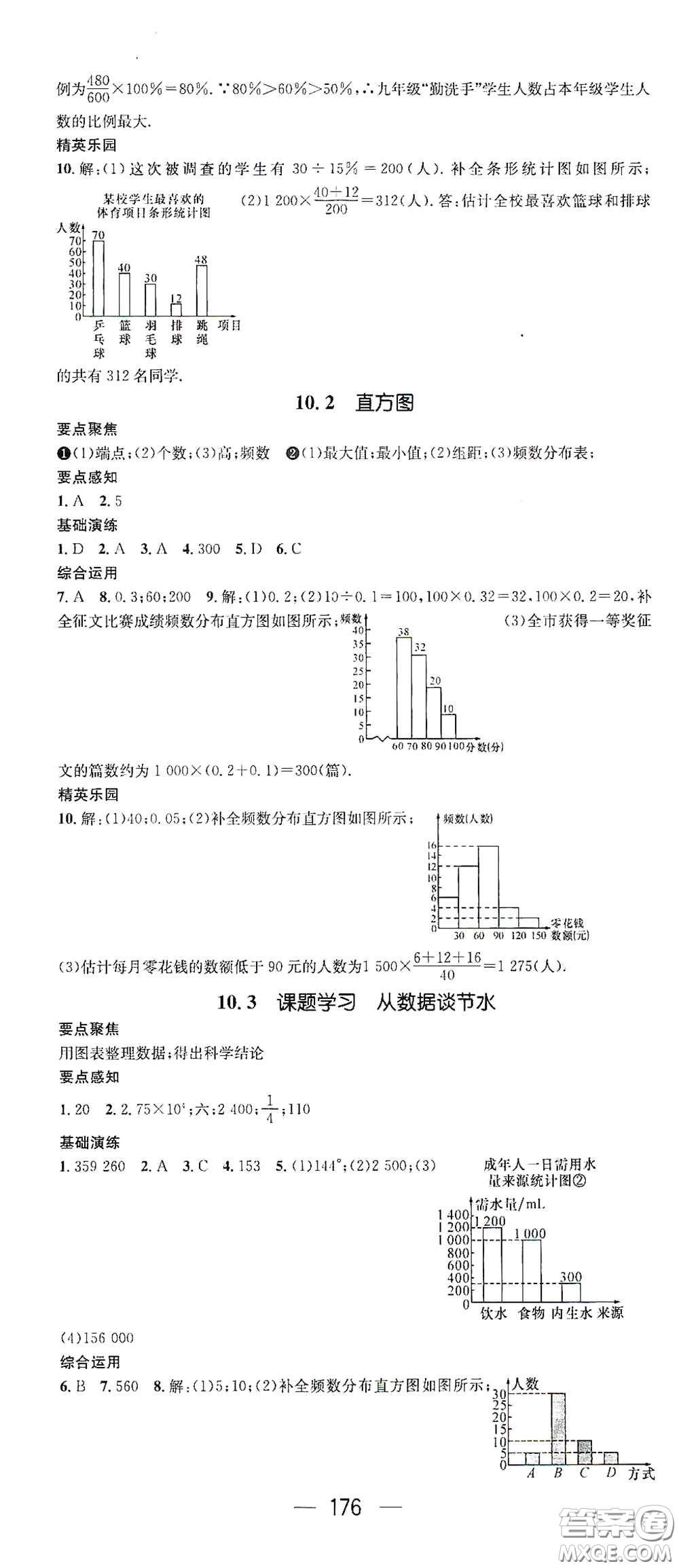 陽光出版社2021精英新課堂七年級數(shù)學(xué)下冊人教版答案