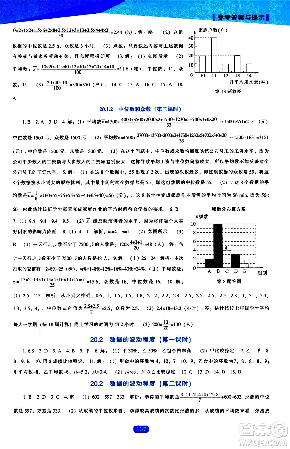 遼海出版社2021新課程數(shù)學(xué)能力培養(yǎng)八年級(jí)下冊(cè)人教版答案