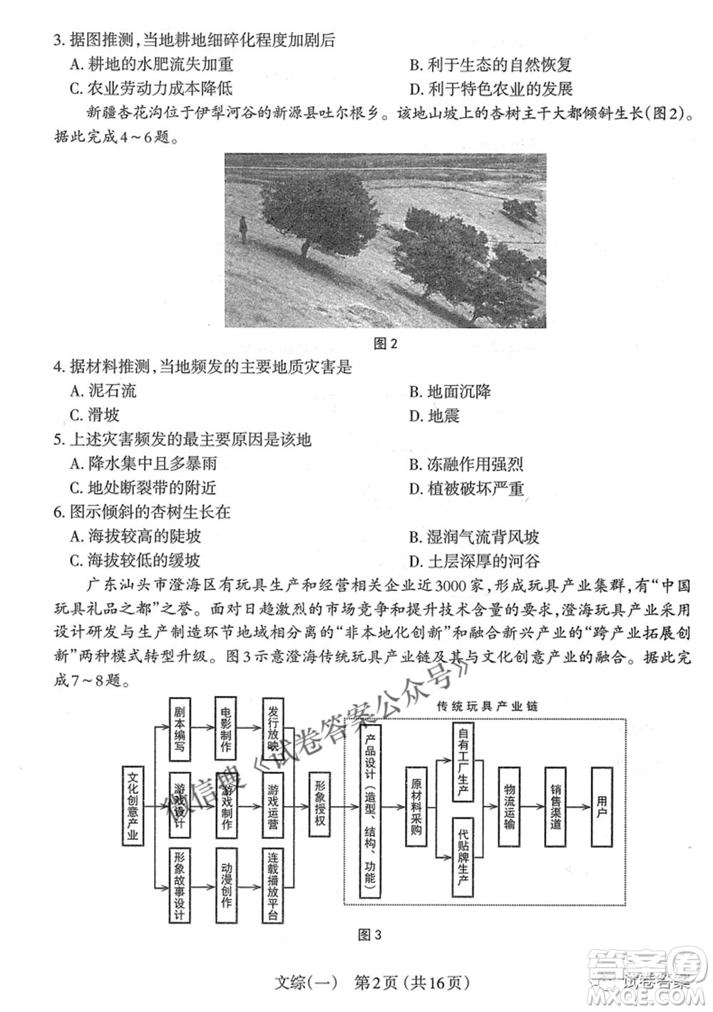 太原市2021年高三年級(jí)模擬考試一文科綜合試題及答案