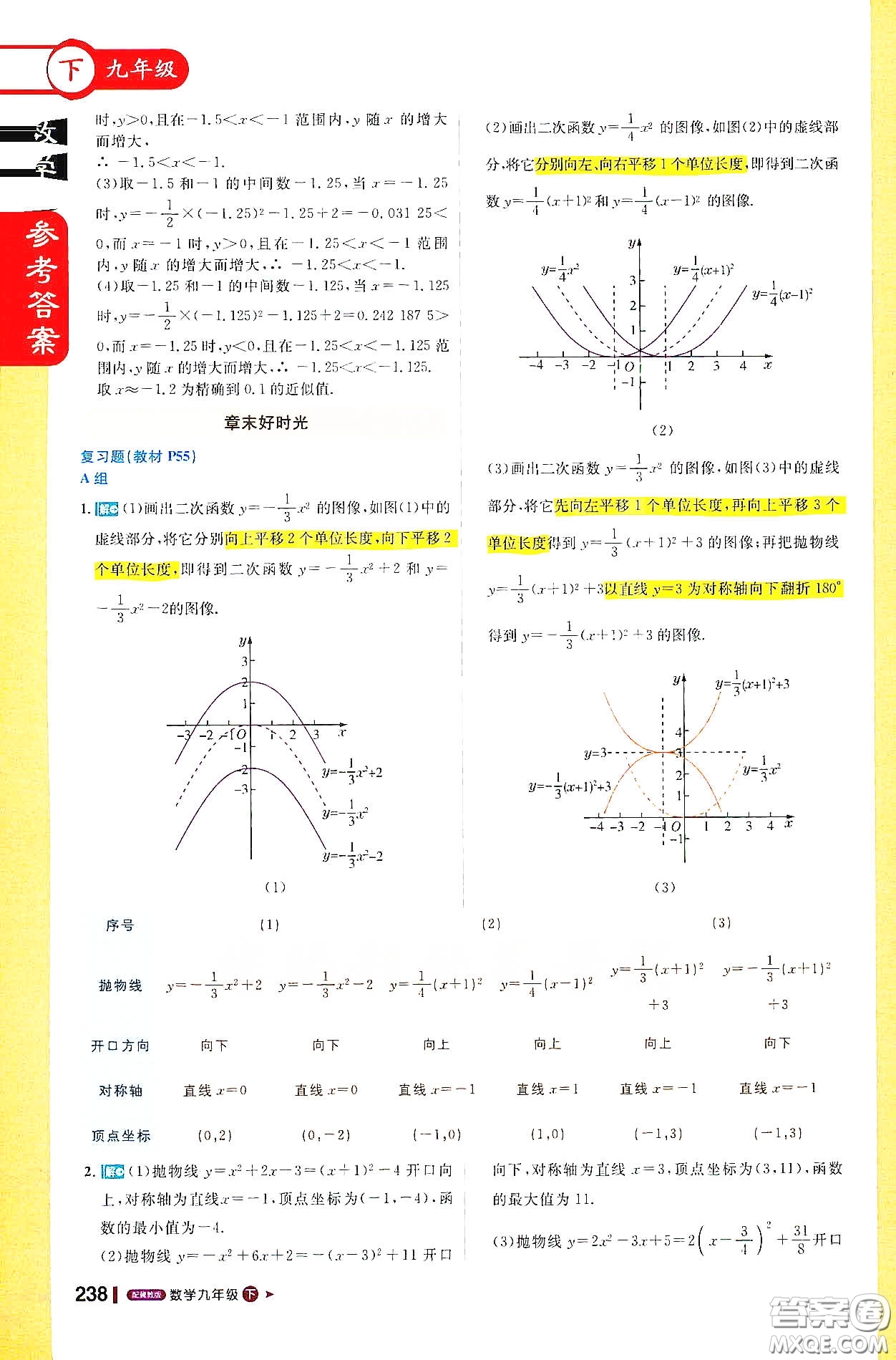 北京教育出版社2021年1加1輕巧奪冠課堂直播九年級(jí)數(shù)學(xué)下冊(cè)冀教版答案