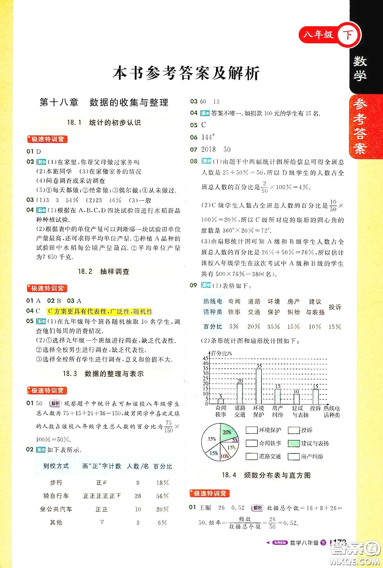 北京教育出版社2021年1+1輕巧奪冠課堂直播八年級數(shù)學下冊冀教版答案