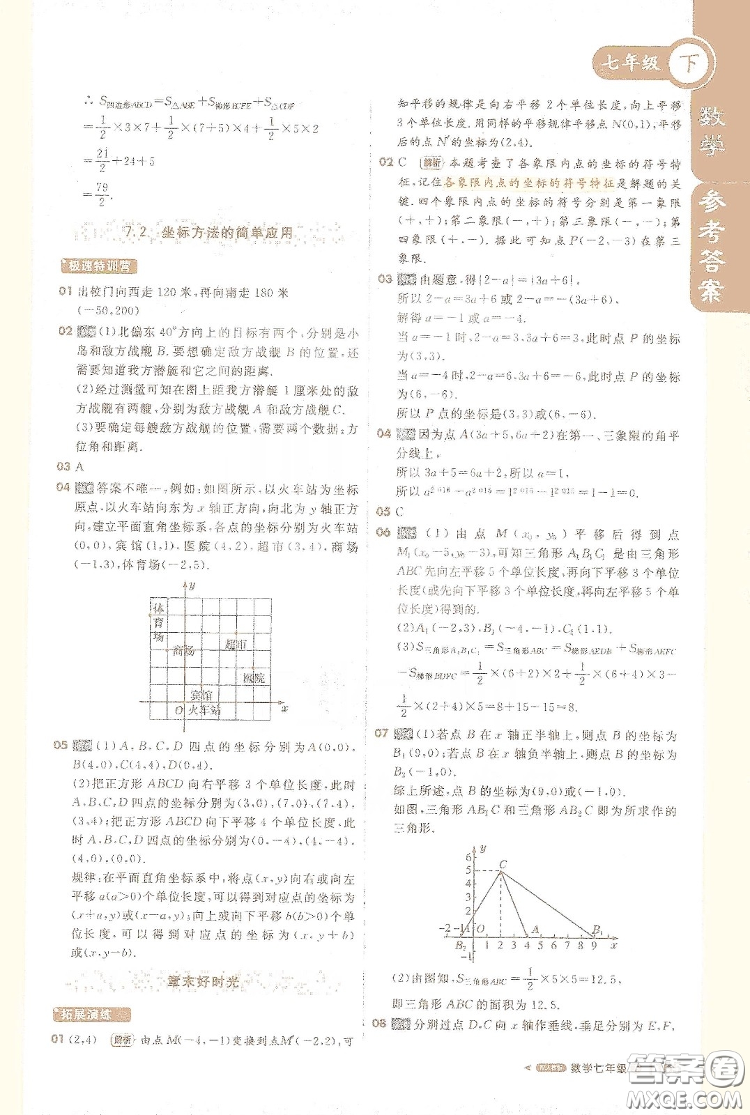 北京教育出版社2021年1+1輕巧奪冠課堂直播七年級(jí)數(shù)學(xué)下冊(cè)人教版答案