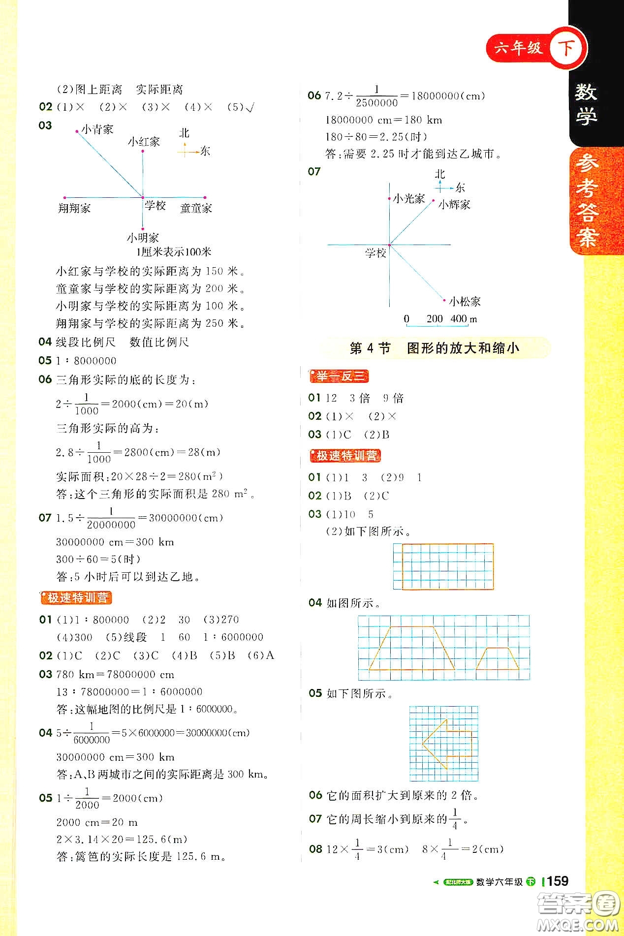 北京教育出版社2021年1+1輕巧奪冠課堂直播六年級(jí)數(shù)學(xué)下冊(cè)北師大版答案