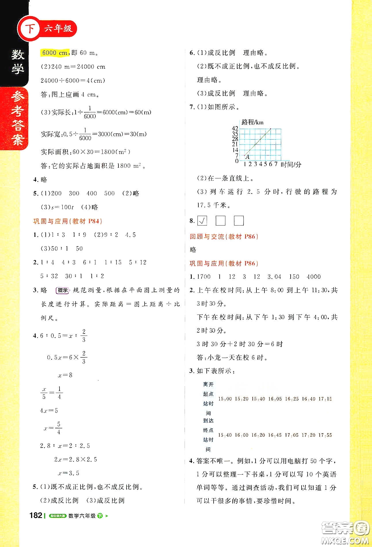 北京教育出版社2021年1+1輕巧奪冠課堂直播六年級(jí)數(shù)學(xué)下冊(cè)北師大版答案