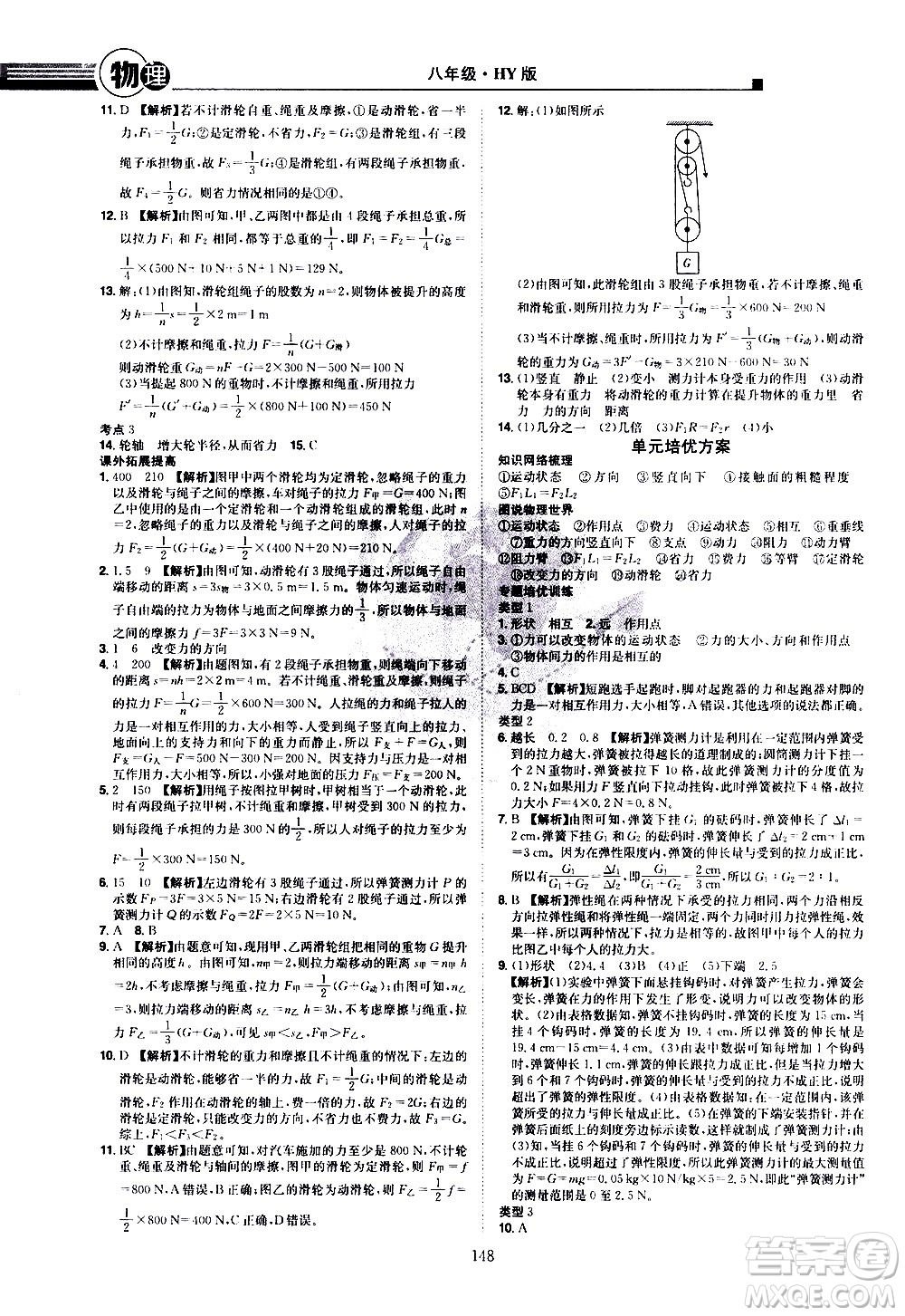 江西美術(shù)出版社2021學(xué)海風(fēng)暴物理八年級下冊HY滬粵版答案