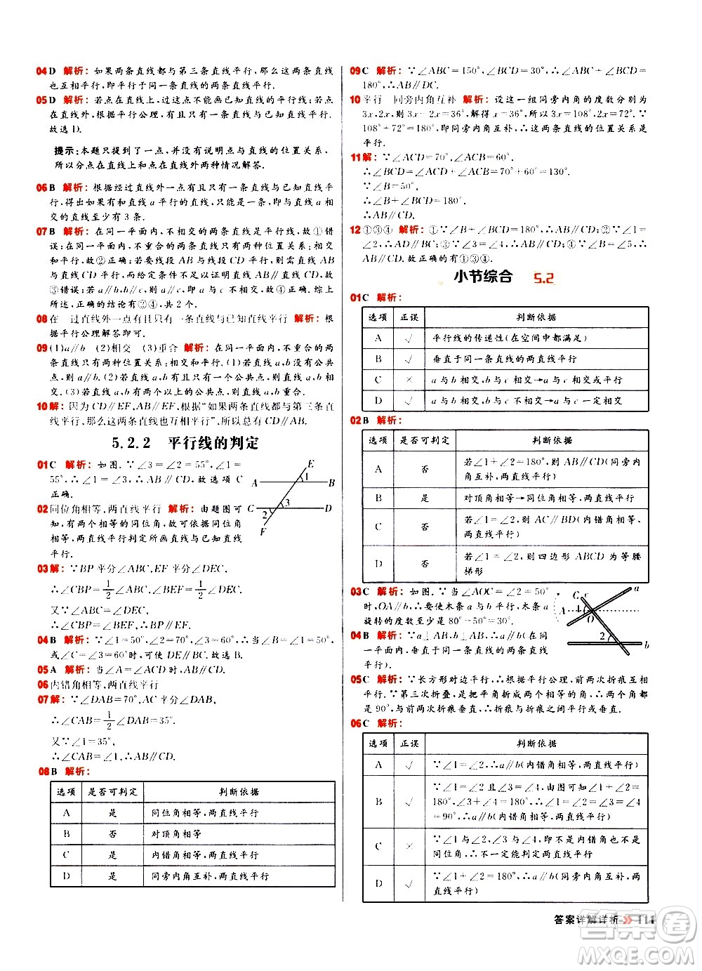 黑龍江教育出版社2021春陽光計劃初中同步數(shù)學(xué)七年級下冊R人教版答案