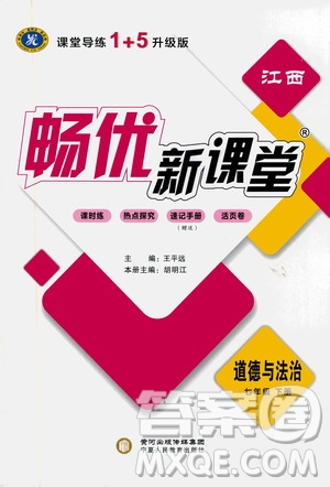 寧夏人民教育出版社2021暢優(yōu)新課堂七年級道德與法治下冊人教版江西專版答案