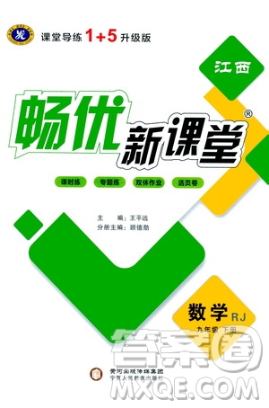 寧夏人民教育出版社2021暢優(yōu)新課堂九年級數(shù)學下冊人教版江西專版答案