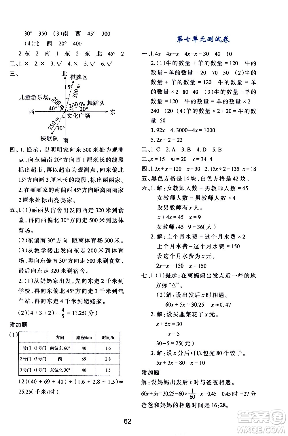 陜西人民教育出版社2021新課程學(xué)習(xí)與評價(jià)五年級數(shù)學(xué)下C北師大版答案