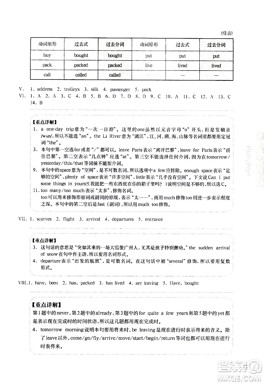 華東師范大學(xué)出版社2021華東師大版一課一練六年級英語增強(qiáng)版第二學(xué)期答案