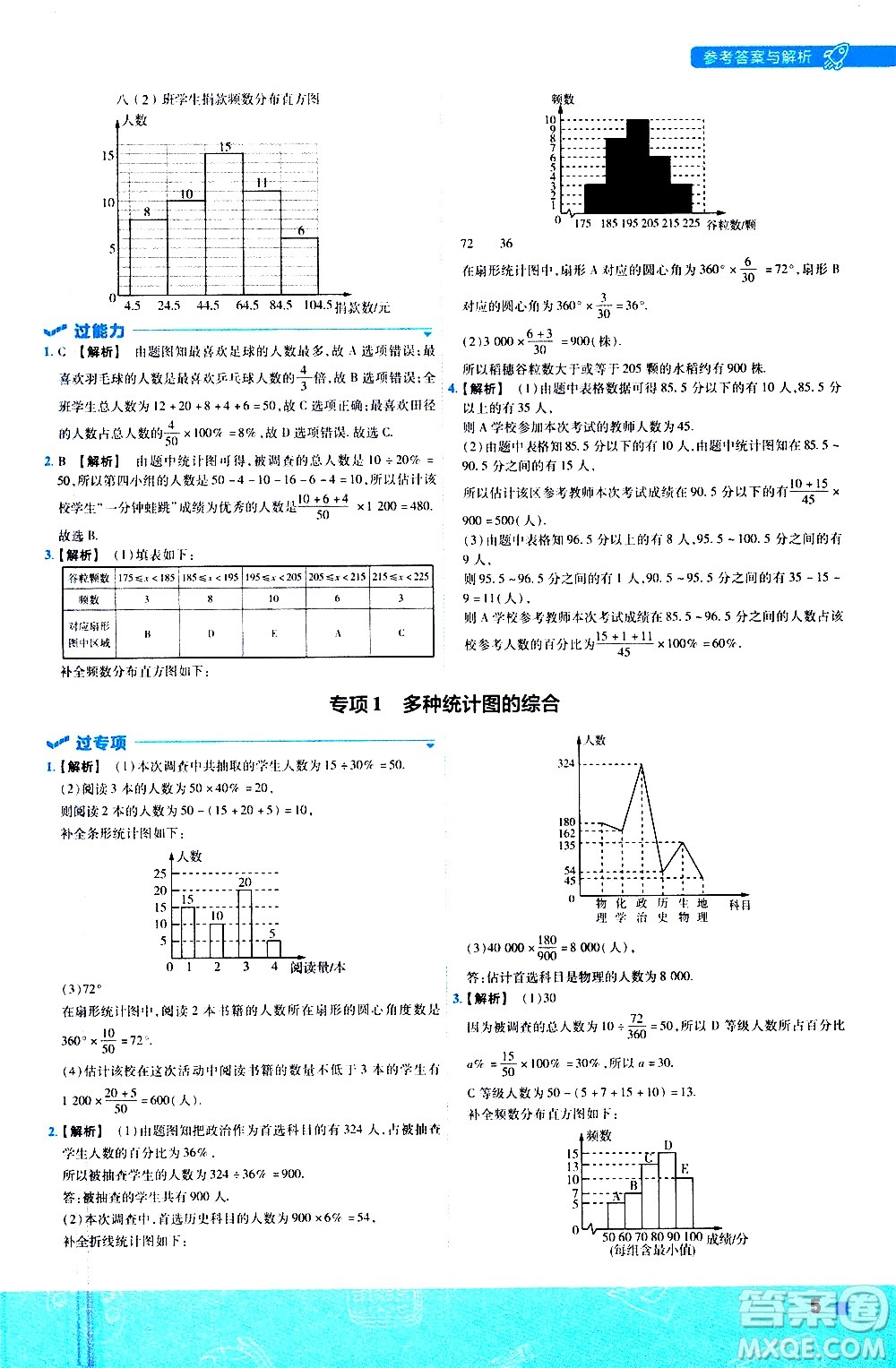 南京師范大學(xué)出版社2021版一遍過初中數(shù)學(xué)八年級(jí)下冊(cè)SK蘇科版答案