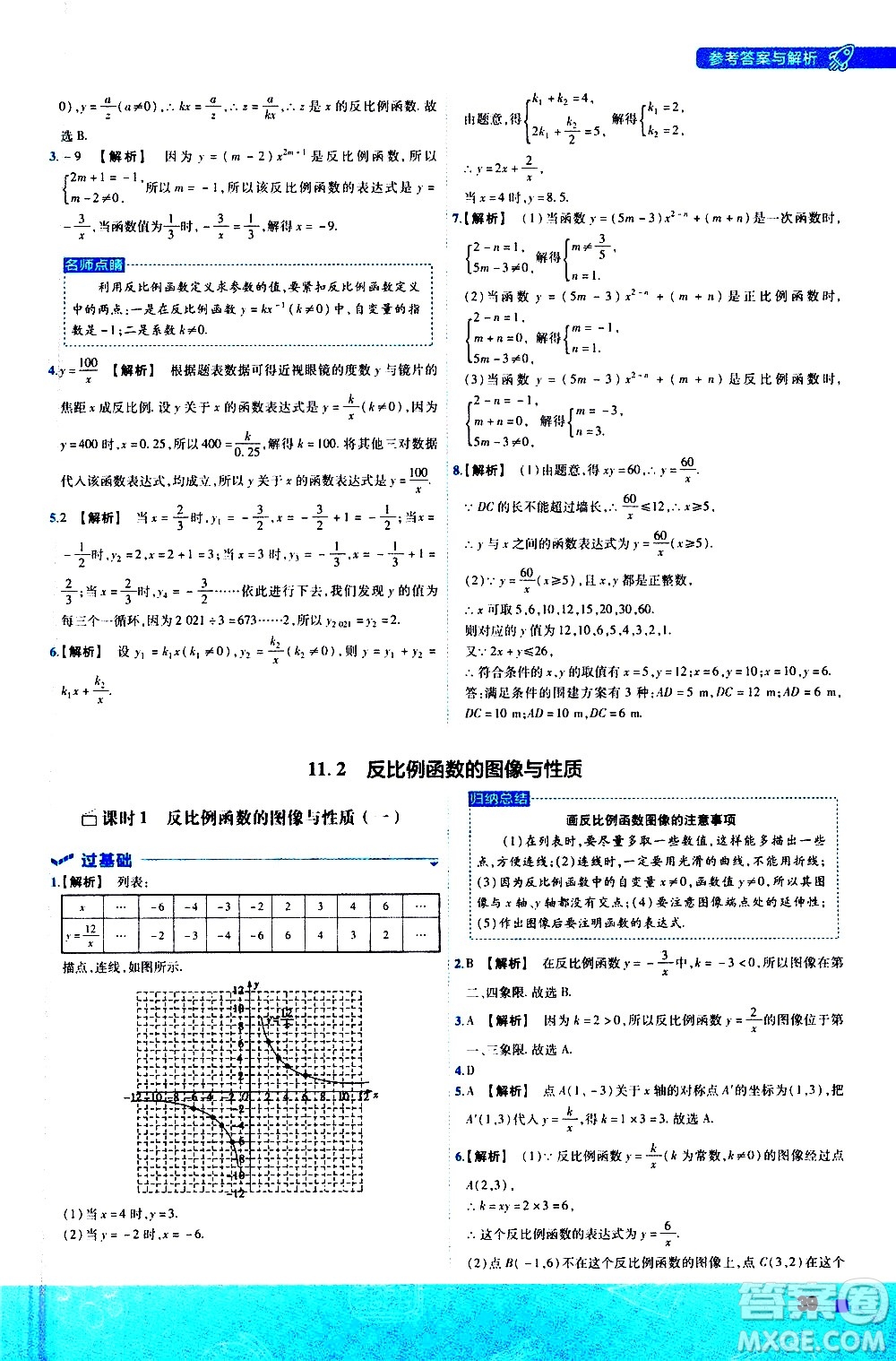 南京師范大學(xué)出版社2021版一遍過初中數(shù)學(xué)八年級(jí)下冊(cè)SK蘇科版答案