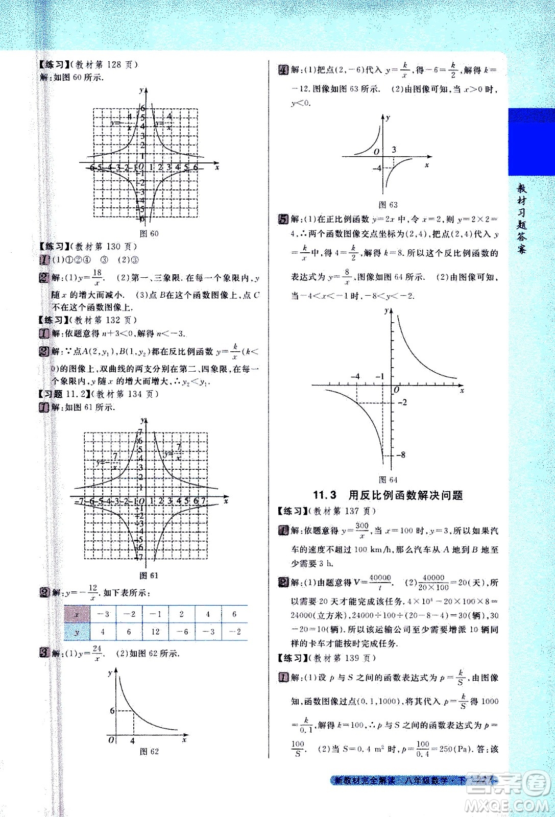 吉林人民出版社2021新教材完全解讀數(shù)學(xué)八年級下新課標(biāo)蘇科版答案