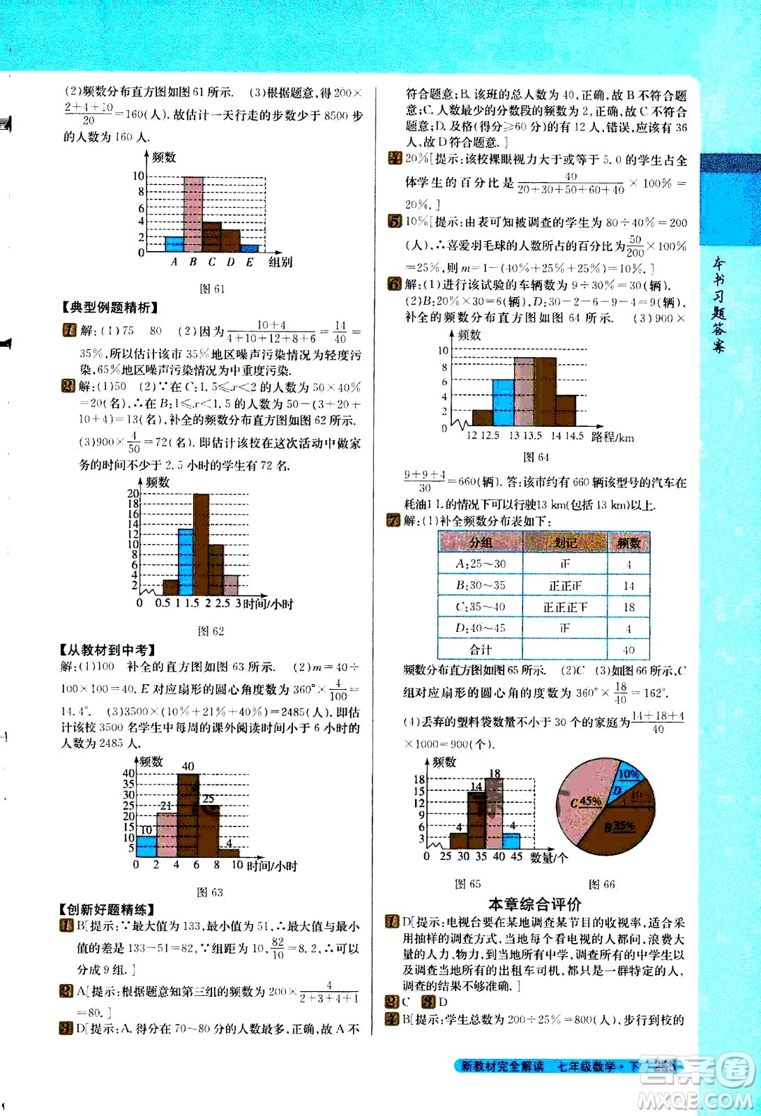 吉林人民出版社2021新教材完全解讀數(shù)學(xué)七年級(jí)下新課標(biāo)人教版答案