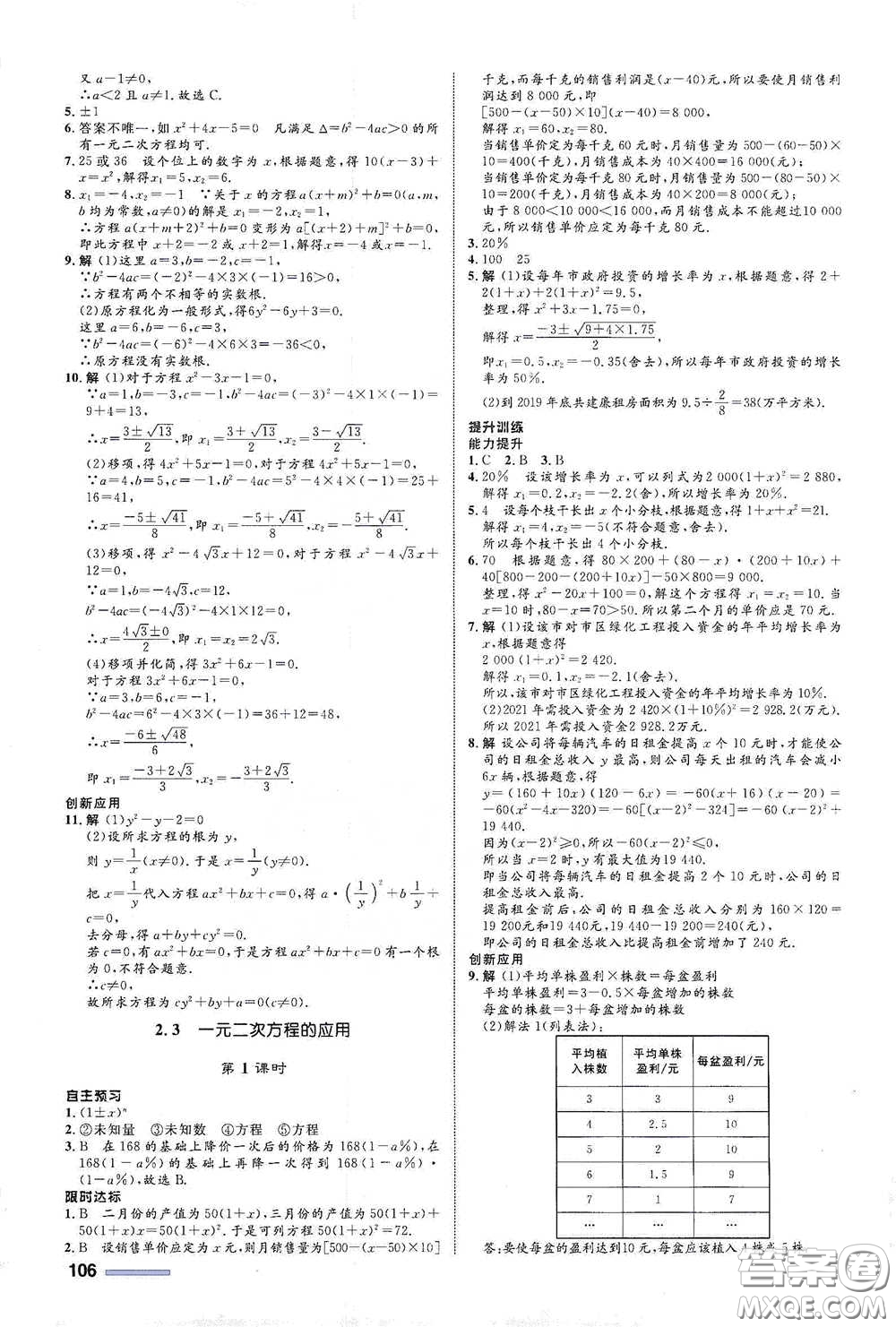 浙江教育出版社2021志鴻優(yōu)化系列叢書初中同步測(cè)控全優(yōu)設(shè)計(jì)八年級(jí)數(shù)學(xué)下冊(cè)浙滬版浙江專版答案