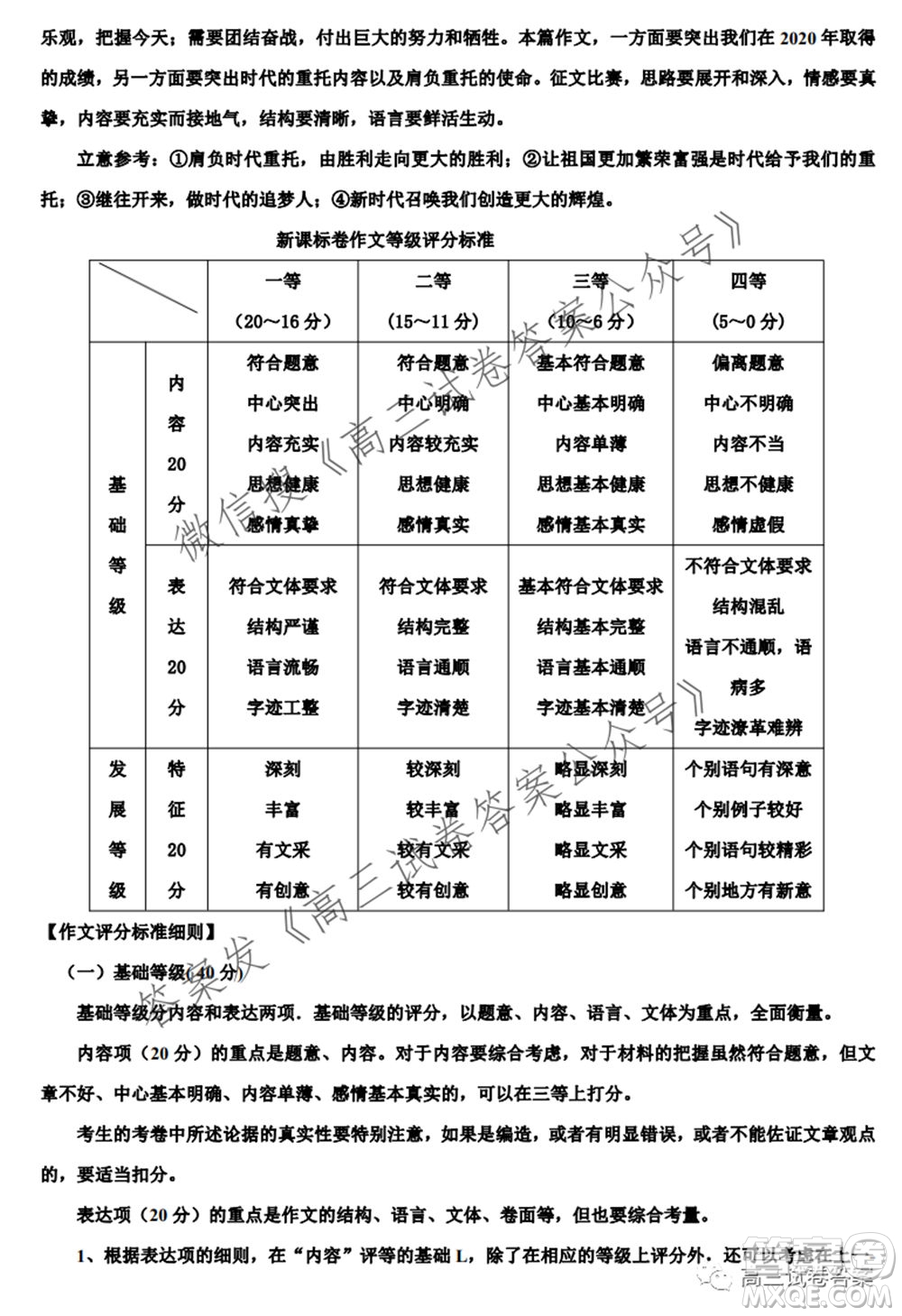 2021屆廣東省新高考高三5月衛(wèi)冕聯(lián)考語(yǔ)文試卷及答案