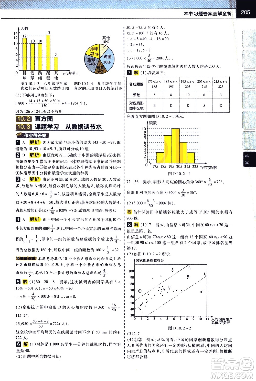 南京師范大學(xué)出版社2021教材幫初中數(shù)學(xué)七年級(jí)下冊(cè)RJ人教版答案