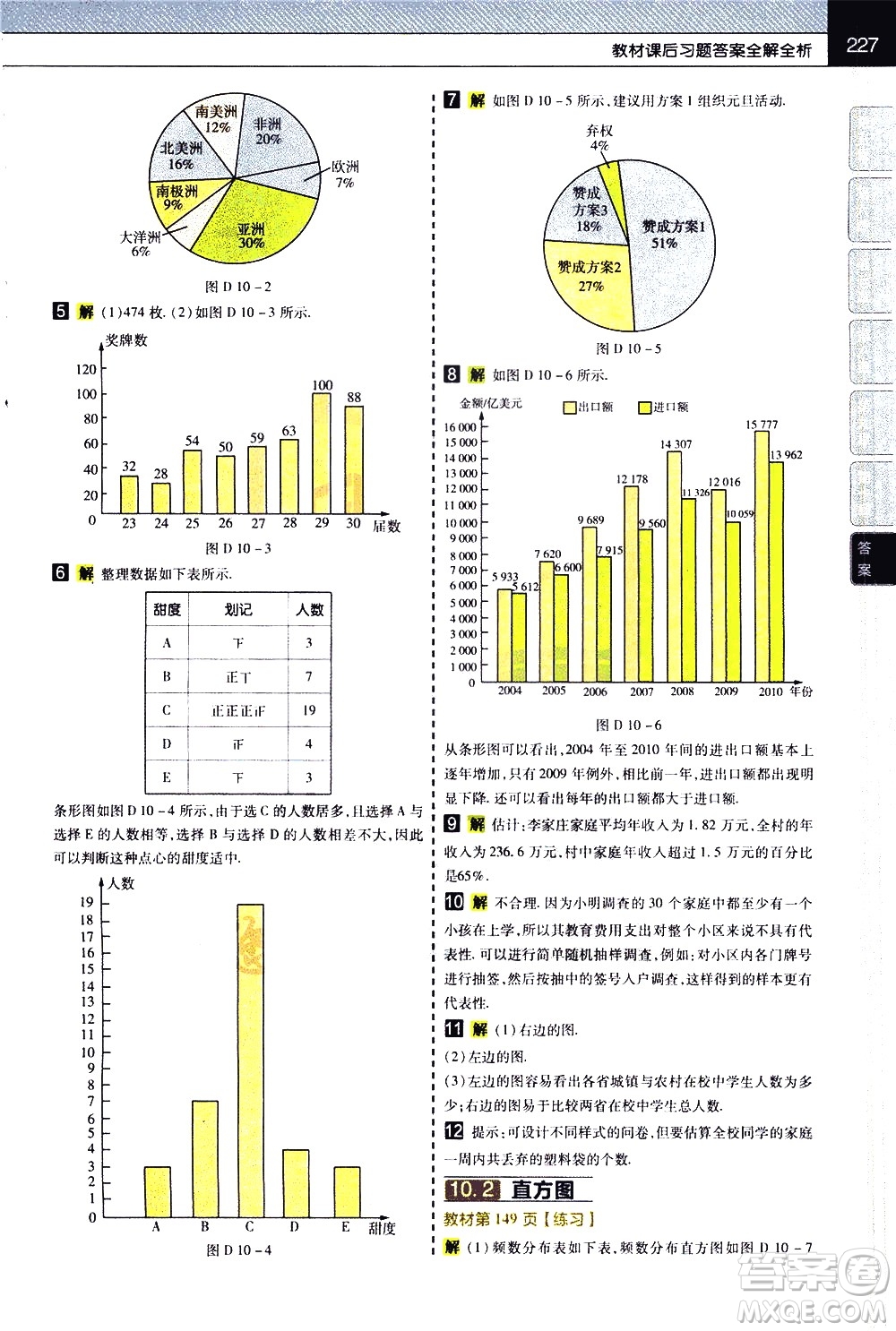 南京師范大學(xué)出版社2021教材幫初中數(shù)學(xué)七年級(jí)下冊(cè)RJ人教版答案