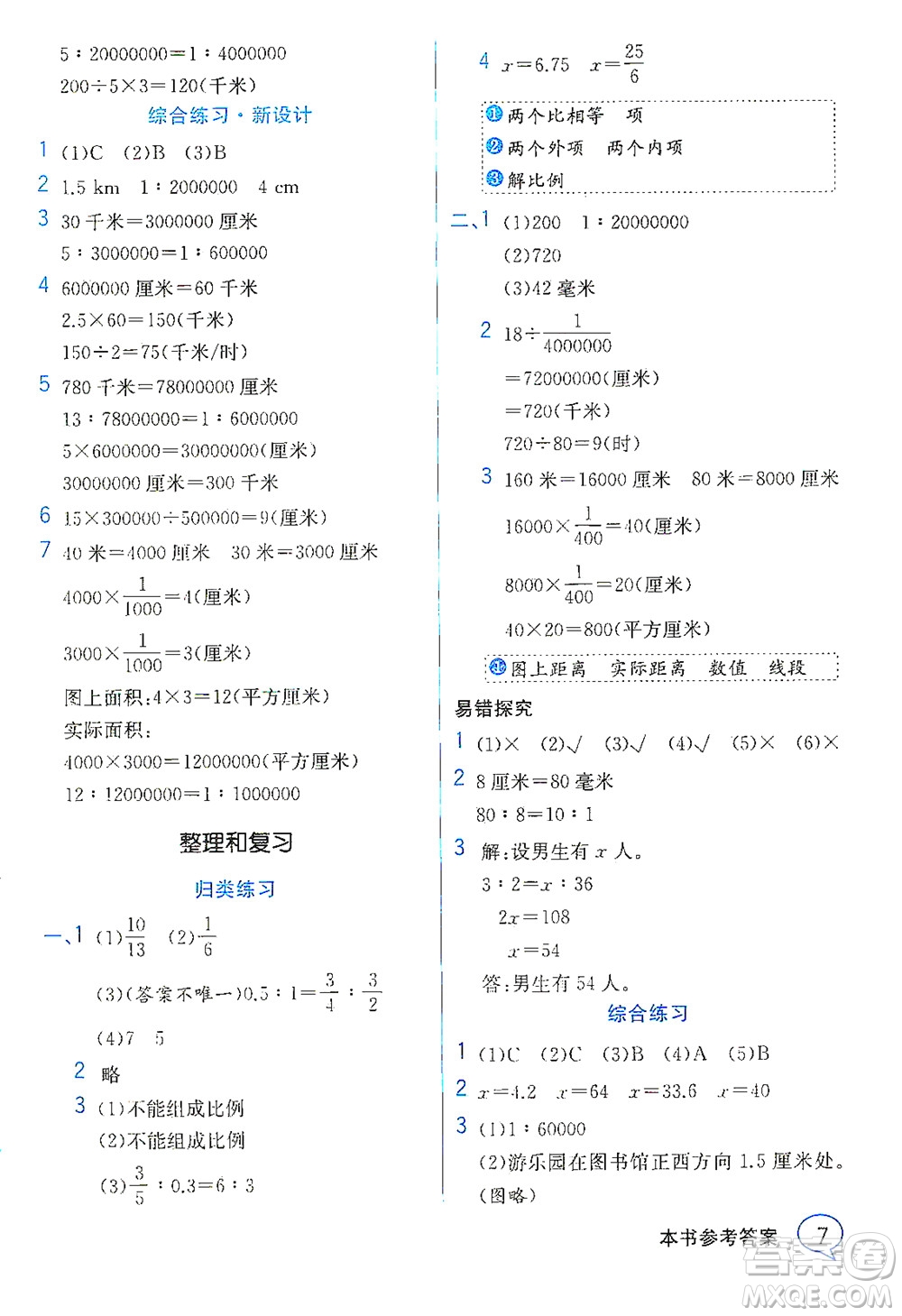 現(xiàn)代教育出版社2021教材解讀數(shù)學六年級下冊SJ蘇教版答案