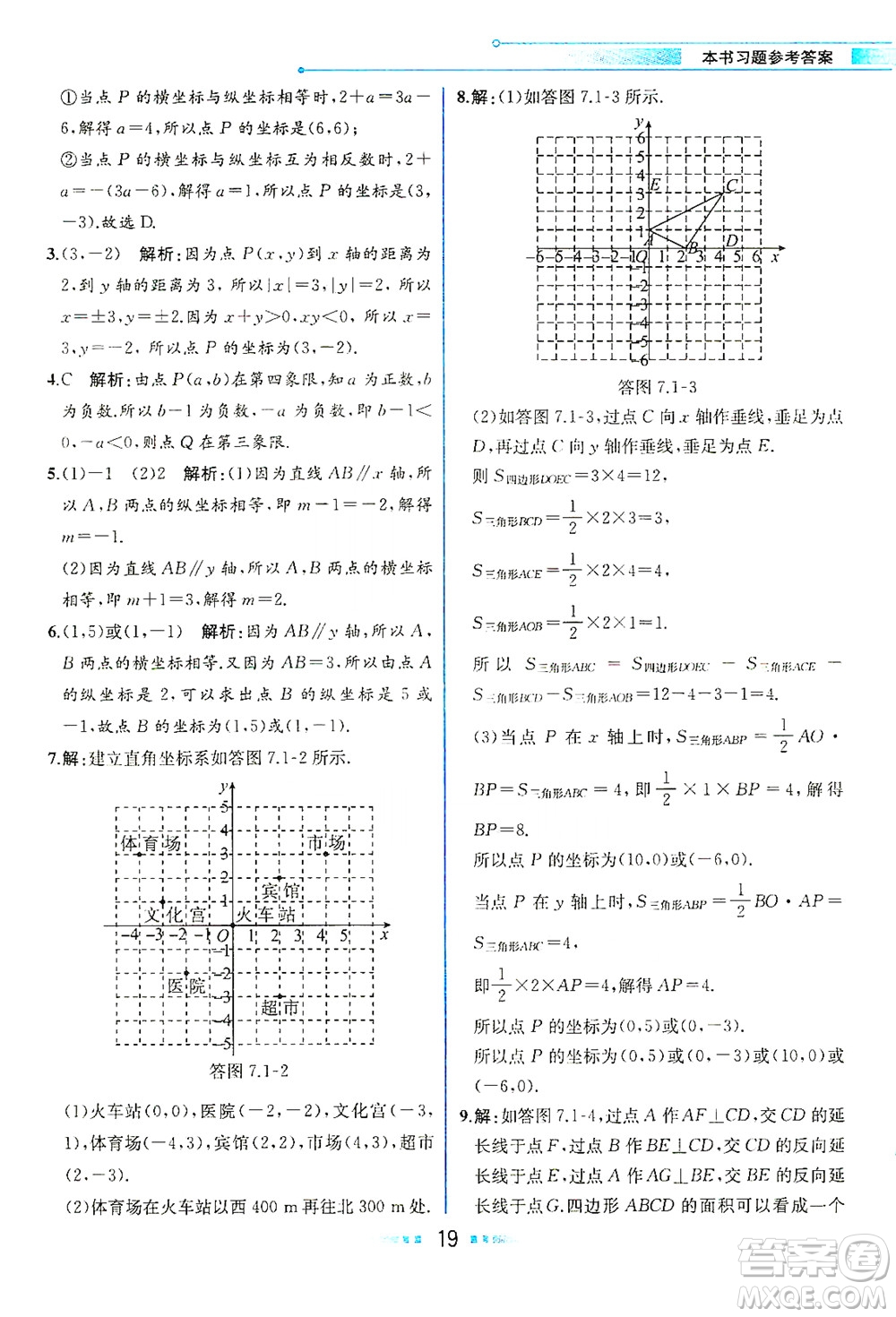 人民教育出版社2021教材解讀數(shù)學(xué)七年級(jí)下冊(cè)人教版答案