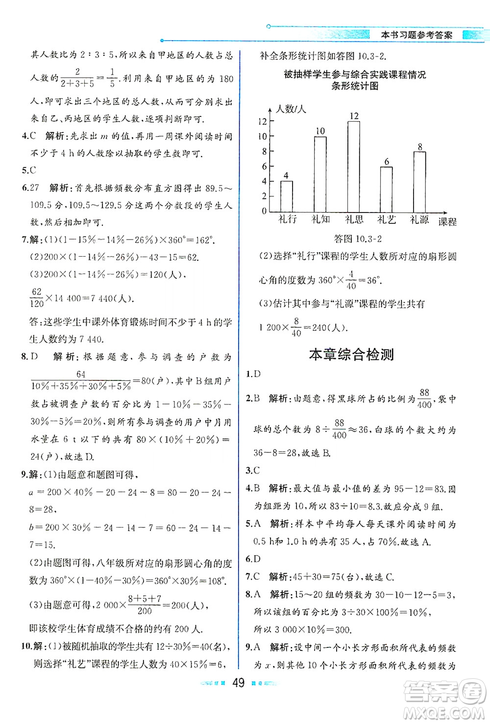 人民教育出版社2021教材解讀數(shù)學(xué)七年級(jí)下冊(cè)人教版答案