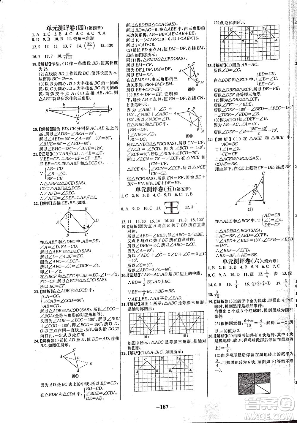 延邊大學(xué)出版社2021世紀(jì)金榜百練百勝數(shù)學(xué)七年級(jí)下冊(cè)BS北師大版答案