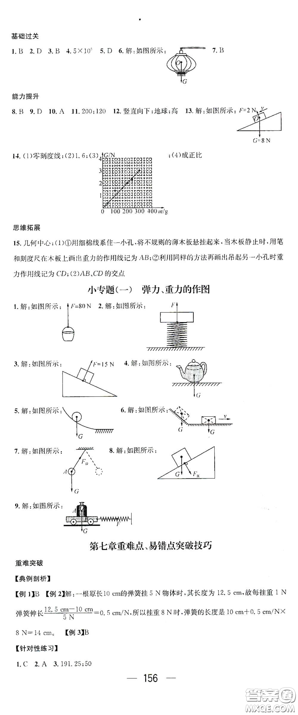 江西教育出版社2021名師測(cè)控八年級(jí)物理下冊(cè)人教版江西專版答案