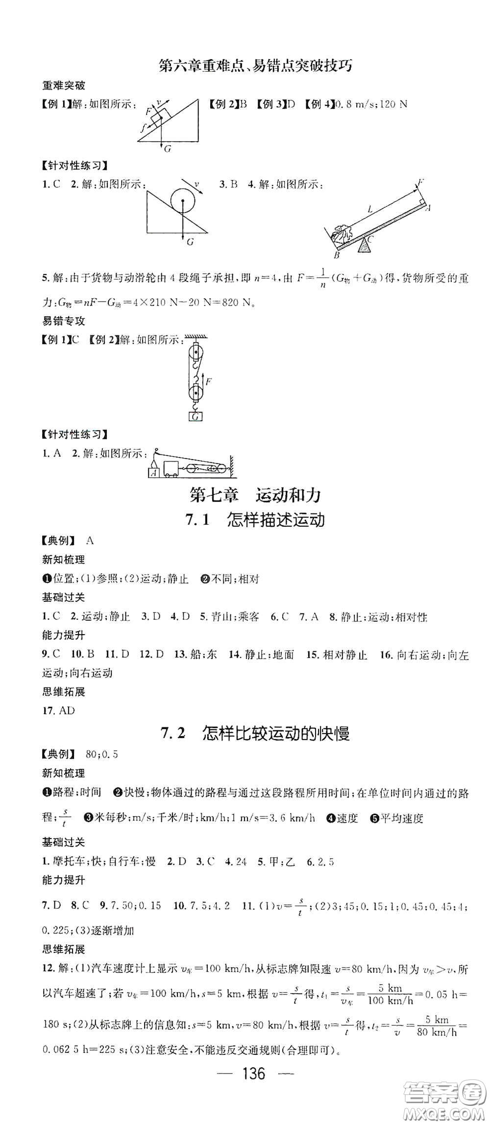 南方出版?zhèn)髅?021名師測(cè)控八年級(jí)物理下冊(cè)滬粵版江西專版答案