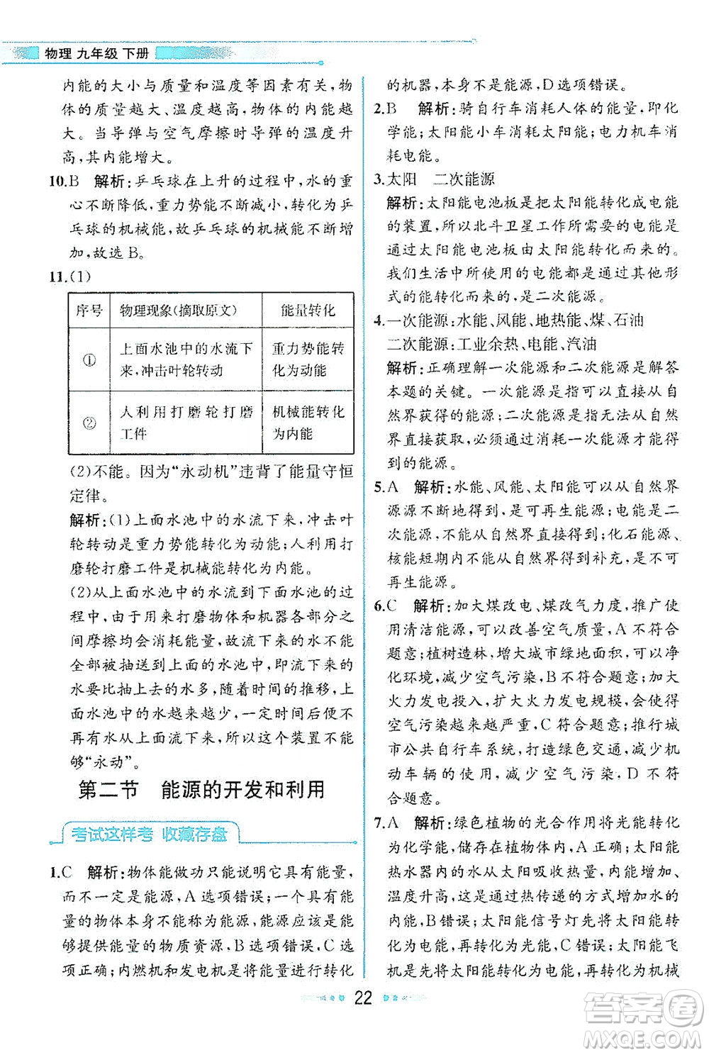 現(xiàn)代教育出版社2021教材解讀物理九年級(jí)下冊(cè)HK滬科版答案