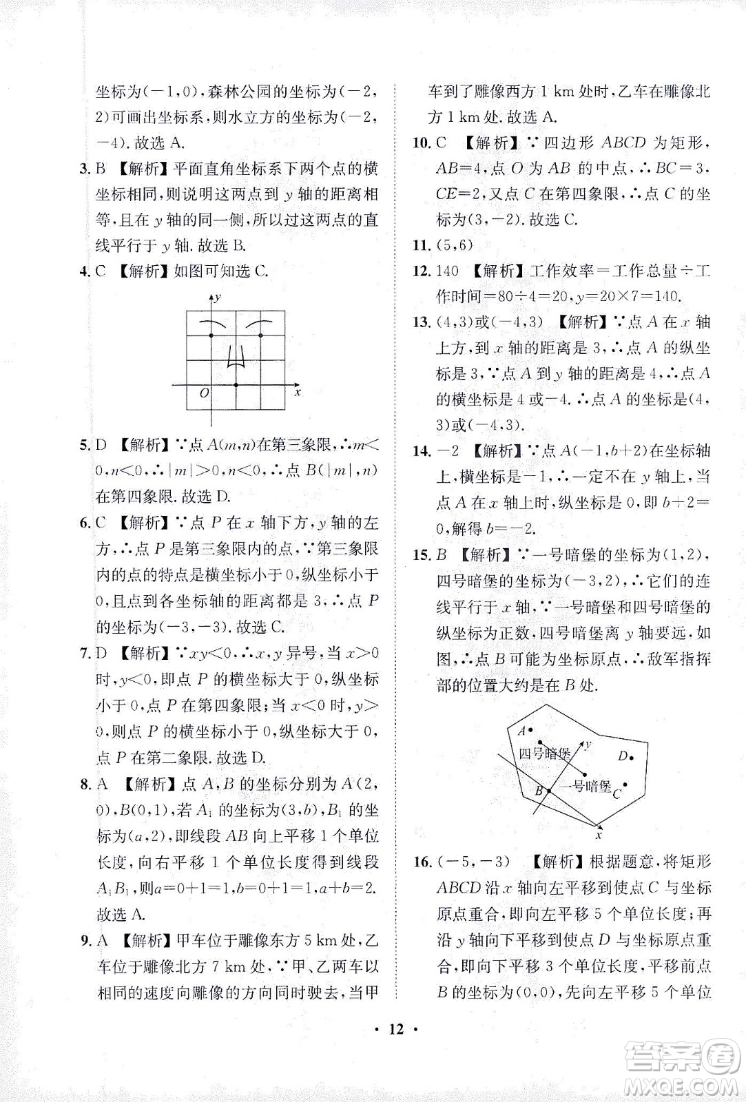 山東畫報(bào)出版社2021一課三練單元測(cè)試數(shù)學(xué)七年級(jí)下冊(cè)人教版答案