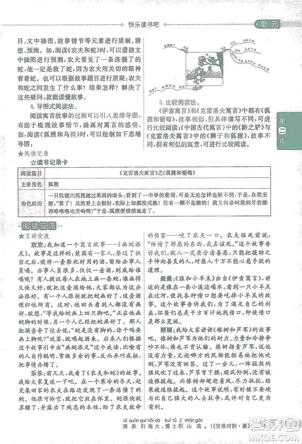 陜西人民教育出版社2021小學(xué)教材全解三年級(jí)語(yǔ)文下冊(cè)人教版參考答案