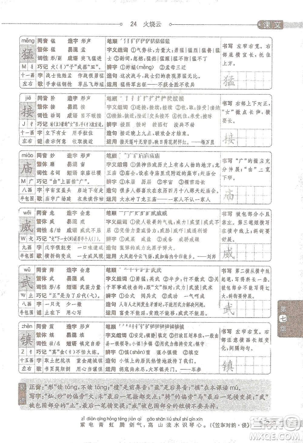 陜西人民教育出版社2021小學(xué)教材全解三年級(jí)語(yǔ)文下冊(cè)人教版參考答案