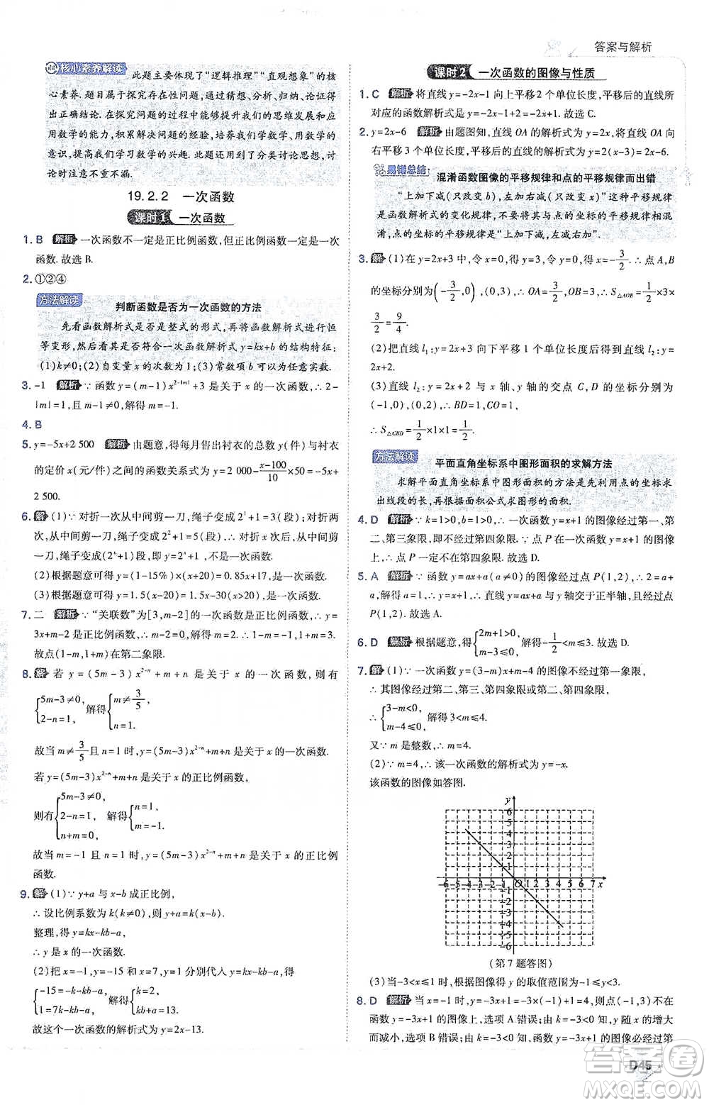 開(kāi)明出版社2021少年班初中數(shù)學(xué)八年級(jí)下冊(cè)人教版參考答案