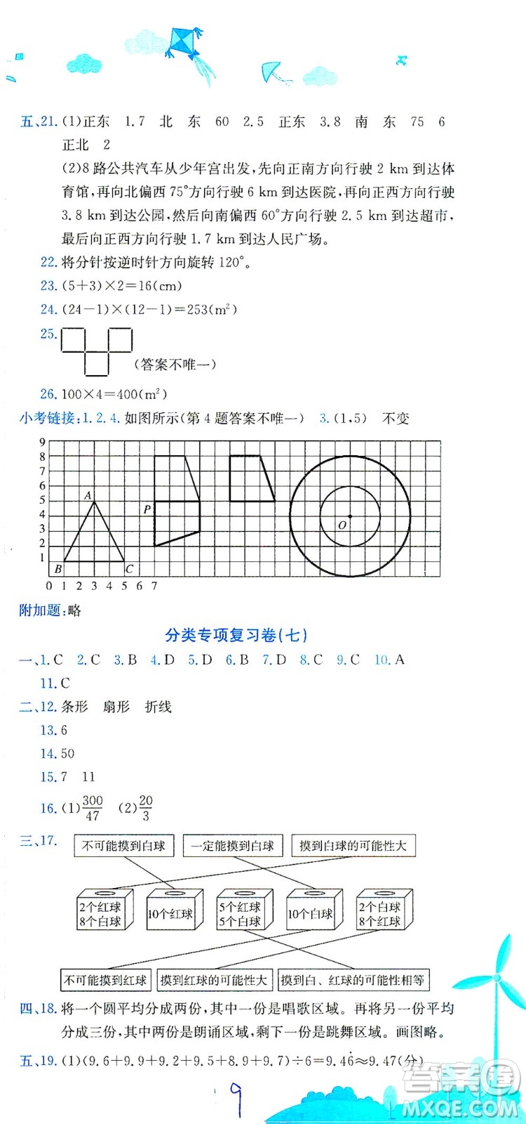 龍門(mén)書(shū)局2021黃岡小狀元達(dá)標(biāo)卷六年級(jí)數(shù)學(xué)下R人教版答案