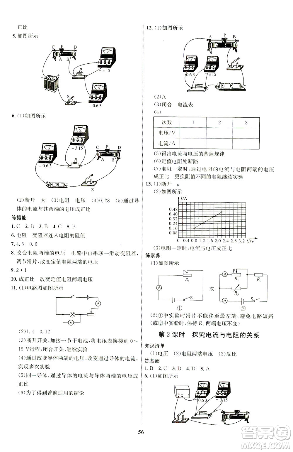 現(xiàn)代教育出版社2021初中同步學(xué)考優(yōu)化設(shè)計(jì)九年級(jí)物理全一冊(cè)RJ人教版答案