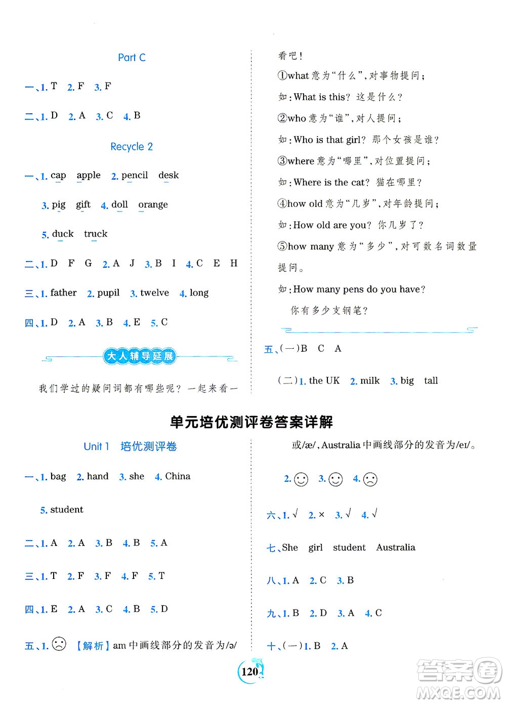 江西人民出版社2021春王朝霞德才兼?zhèn)渥鳂I(yè)創(chuàng)新設(shè)計英語三年級下冊PEP版人教版答案