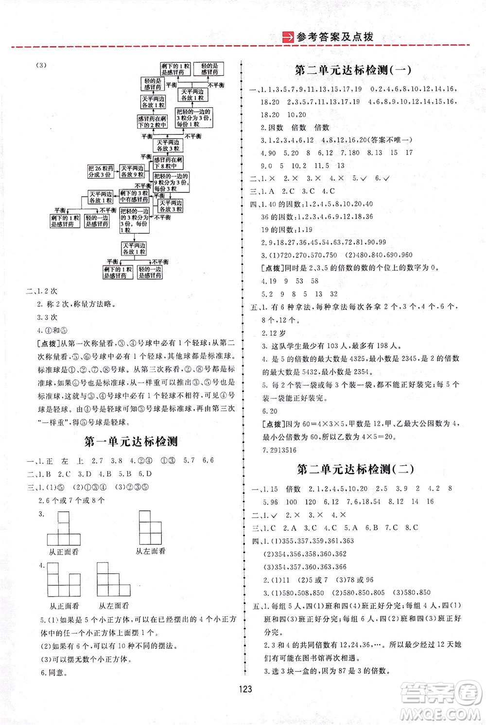 吉林教育出版社2021三維數(shù)字課堂數(shù)學(xué)五年級(jí)下冊(cè)人教版答案