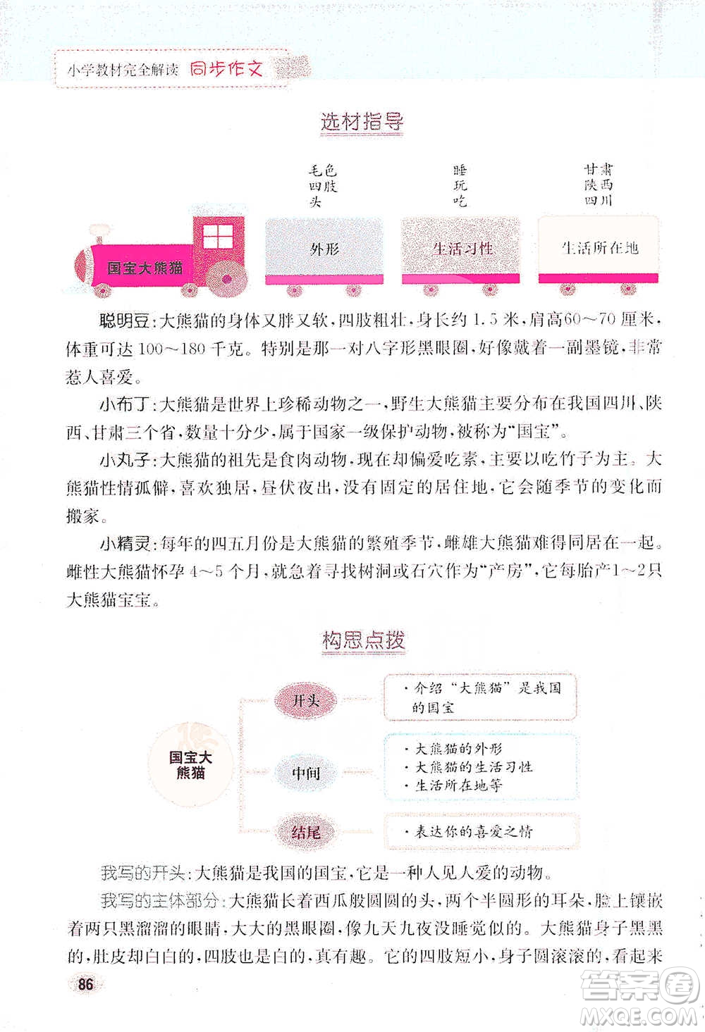 吉林人民出版社2021小學教材完全解讀同步作文三年級下冊語文參考答案