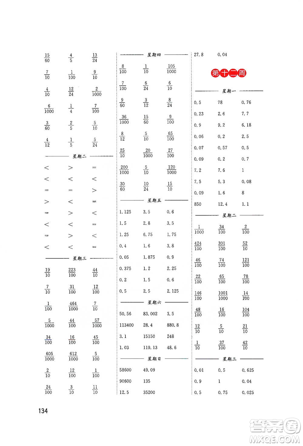 東南大學(xué)出版社2021名師點(diǎn)撥分級(jí)培優(yōu)速算能手?jǐn)?shù)學(xué)五年級(jí)下冊(cè)參考答案