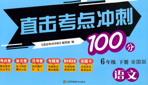 江蘇鳳凰美術(shù)出版社2021直擊考點(diǎn)沖刺100分語文六年級下冊全國版答案