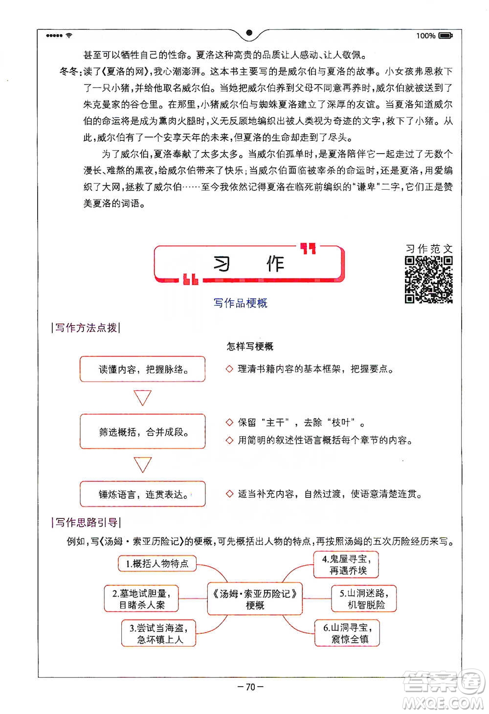 浙江教育出版社2021全易通六年級(jí)下冊(cè)語(yǔ)文人教版參考答案