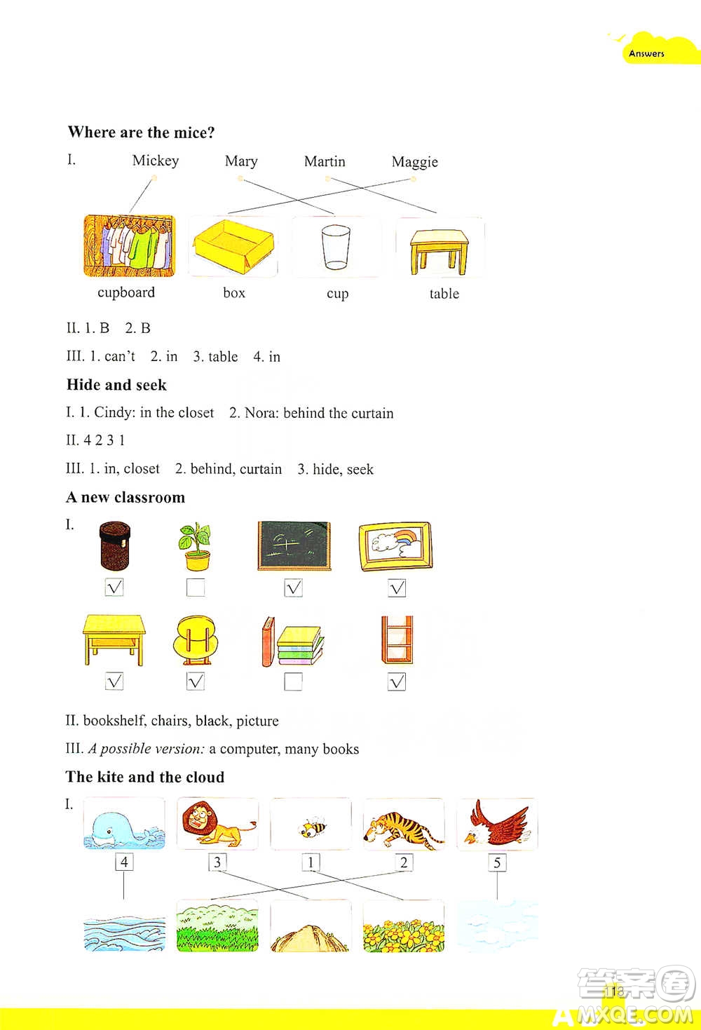 浙江教育出版社2021小學英語閱讀強化訓練三年級下冊參考答案