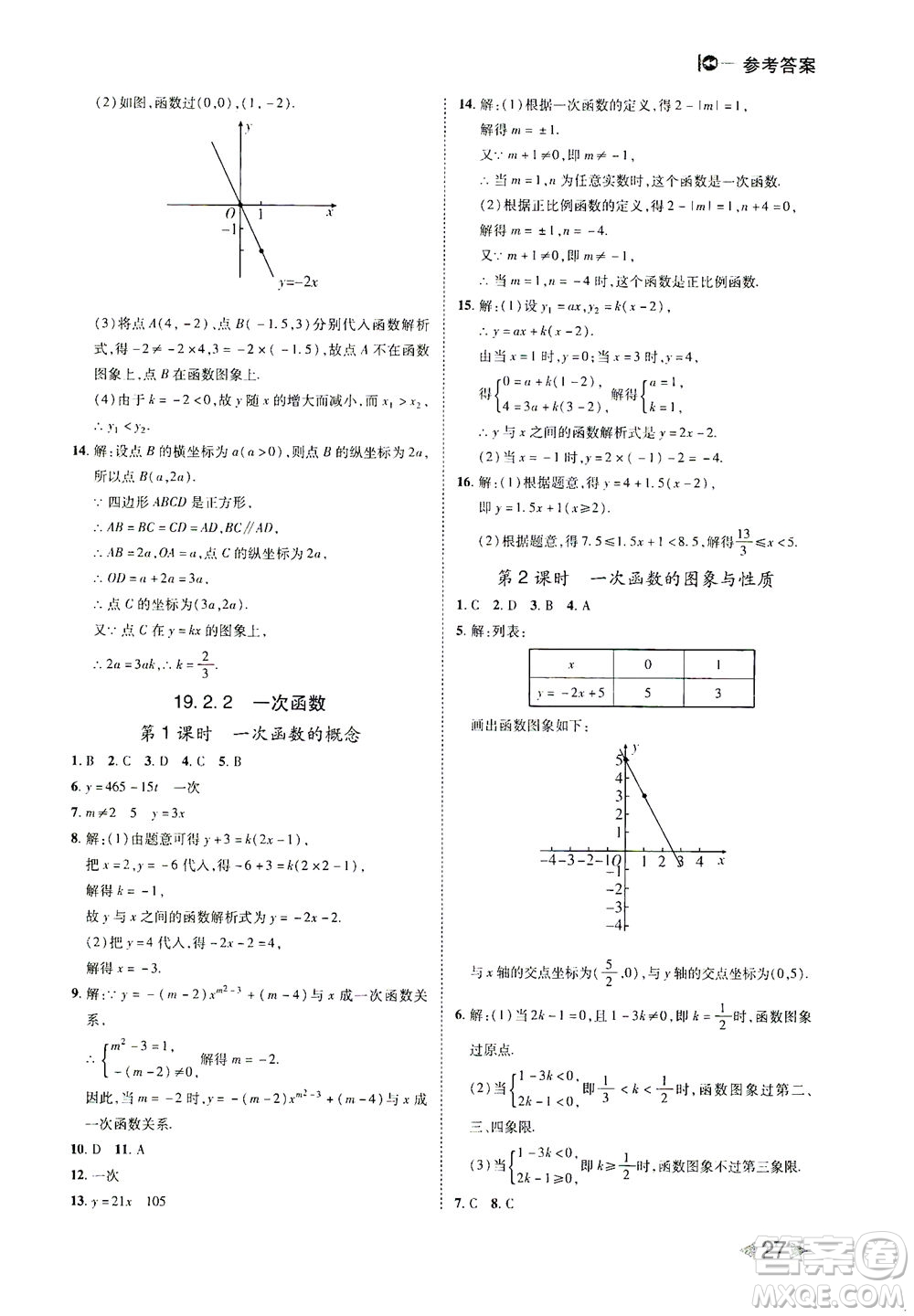 北方婦女兒童出版社2021勝券在握打好基礎作業(yè)本八年級數學下冊RJ人教版答案