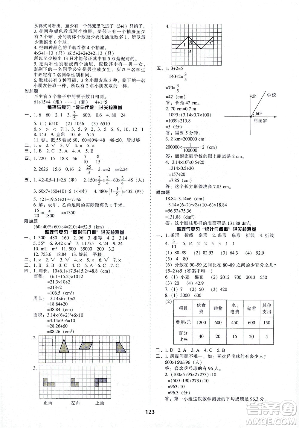 遼寧教育出版社2021尖子生課時(shí)作業(yè)六年級(jí)數(shù)學(xué)下冊(cè)人教版答案